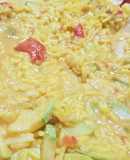 Arroz cremoso de pollo en Thermomix