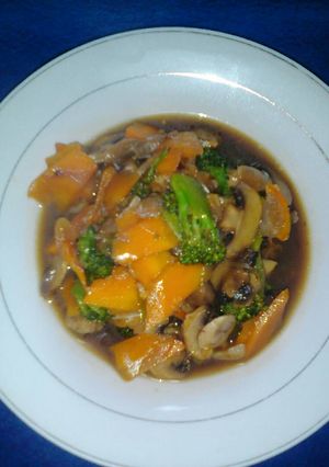 Foto resep Simple veggie stir fry