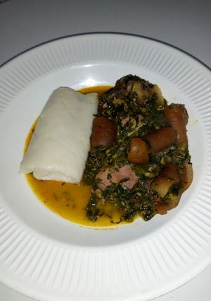 Sakwara da vegetable soup ainihin hoton girkin