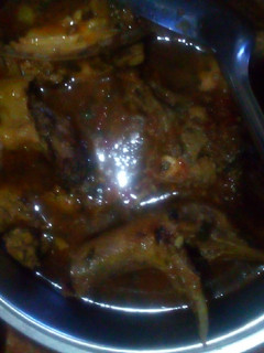 A picture of Chicken with soup.