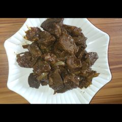 A picture of Pan grilled liver.