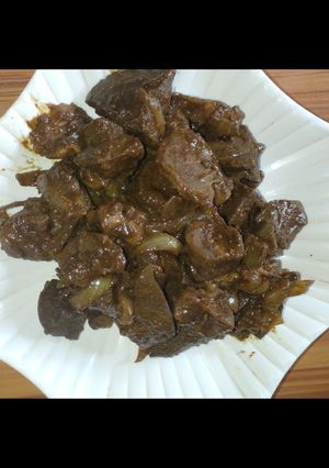 A picture of Pan grilled liver.