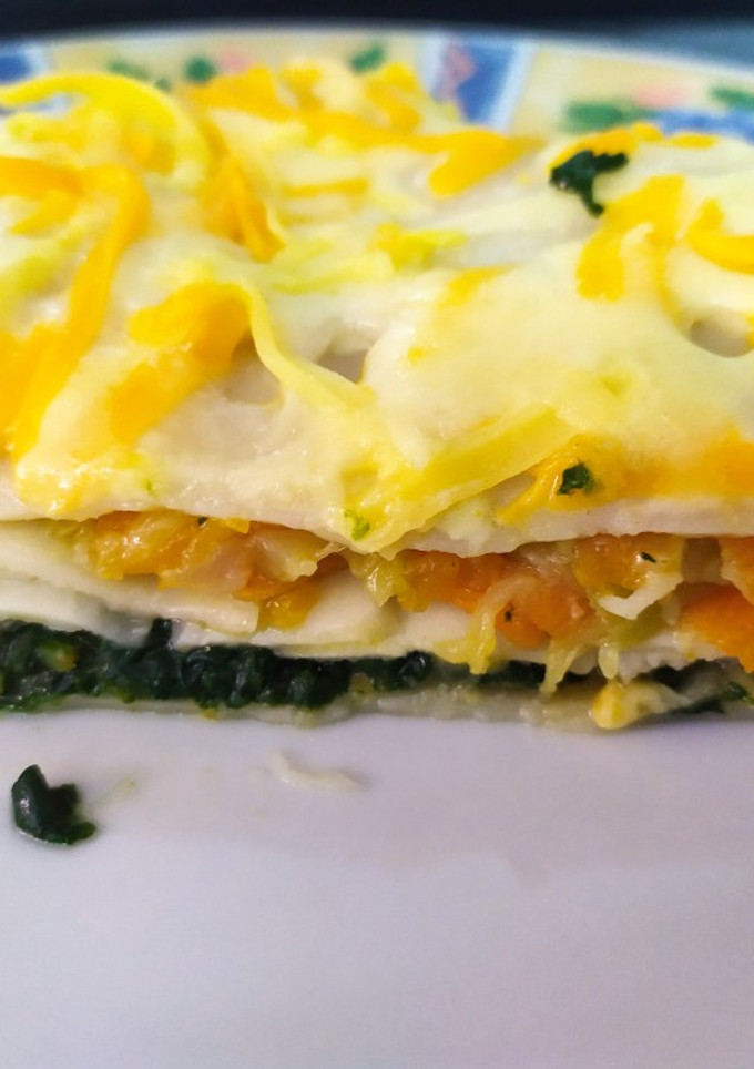 Una foto de Lasaña de verduras