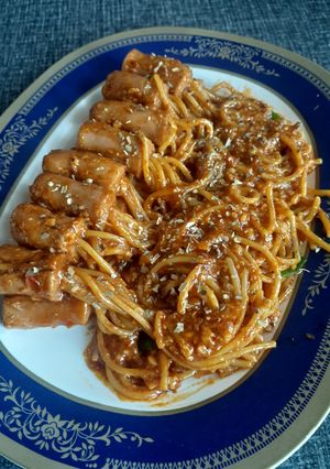 Foto resep Sosis Gurita Saus Hot & Spicy