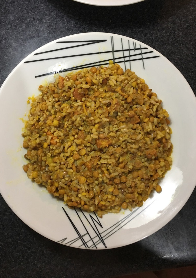 Una foto de Arroz de Quinoa con lentejas
