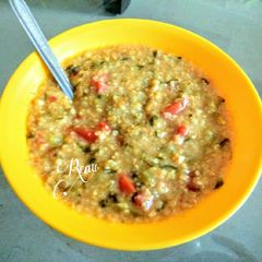A picture of Oil free Mix Veg Daliya.