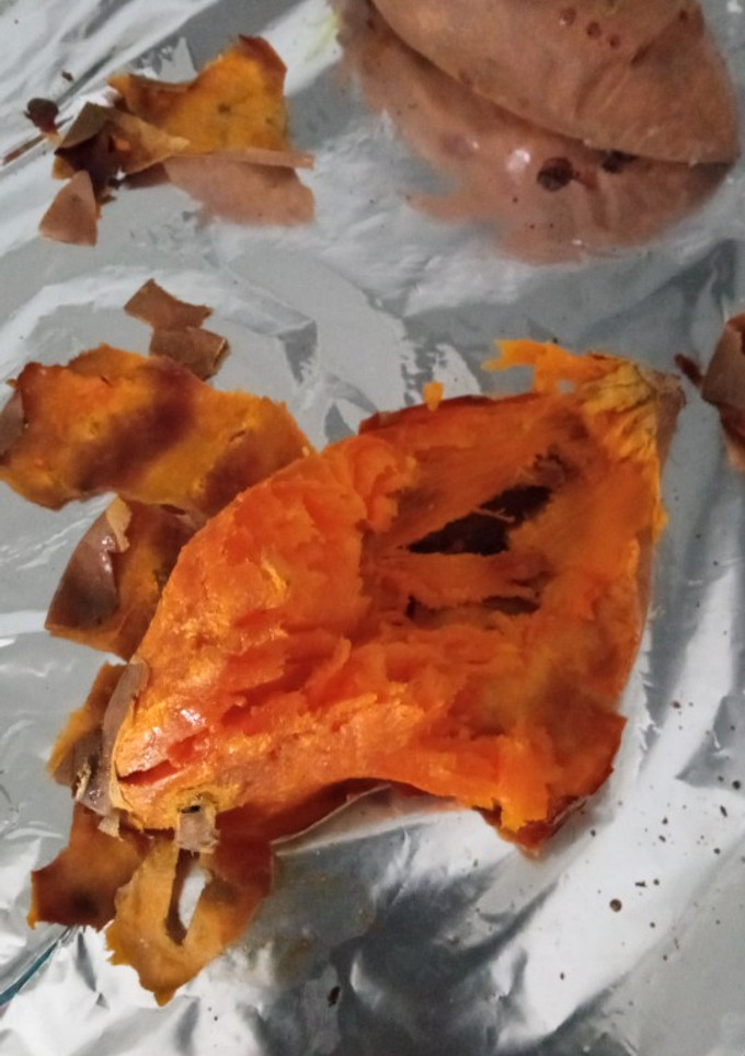 Una foto de Boniatos asados al horno
