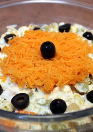 Una foto de Ensalada de pasta con mayonesa