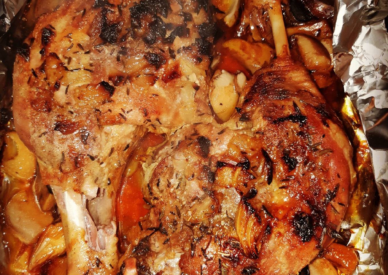 Cuisses de canard au miel et cèpes de la forêt