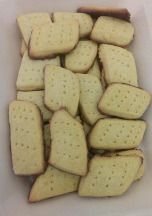 A picture of Homemade short bread.