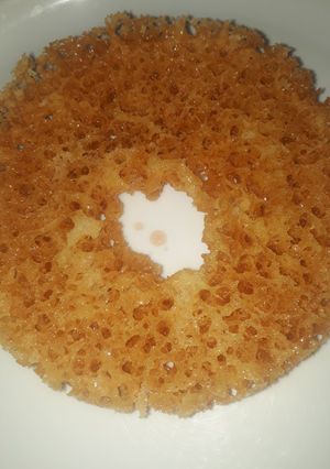A picture of Homemade ghevar.