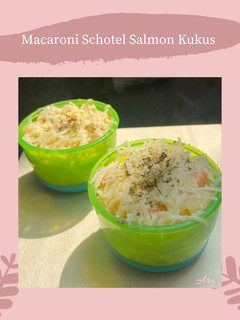 Foto resep Macaroni Schotel Salmon Kukus Snack MPASI 1+