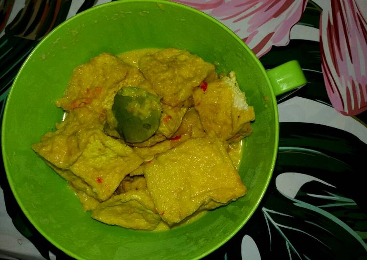 Langkah memasak Opor tahu simple nikmat