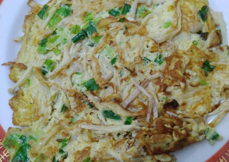 友友的媽發表的金針菇蔥花煎蛋食譜 Cookpad