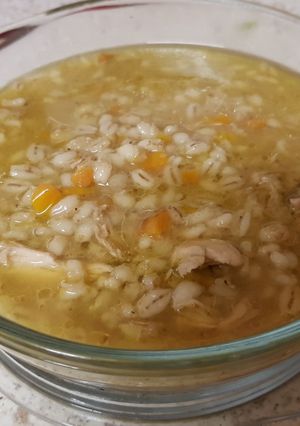 A picture of Chicken and Barley Soup.