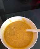 Cháo bồ câu + bí đỏ