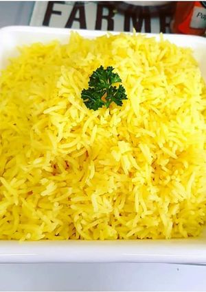 A picture of Turmeric Rice.