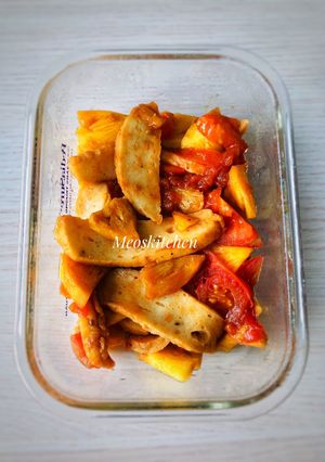 Hình của món Chả chén kho thơm cà chua (chay).