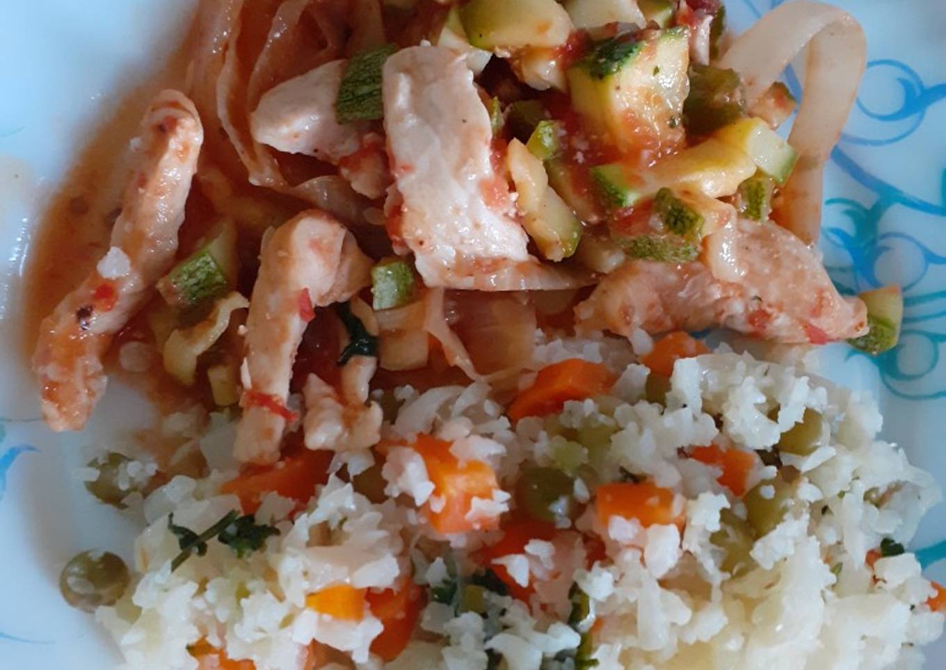 Coliflor a la jardinera (arroz)