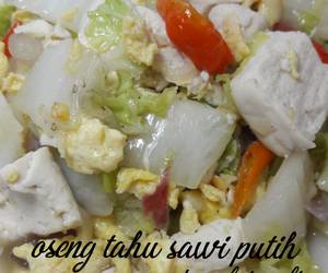 Resep mudah Oseng tahu sawi putih Praktis Enak