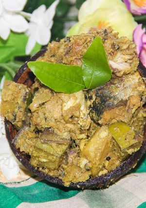 A picture of Kerala Style Sardines In Coconut Gravy.
