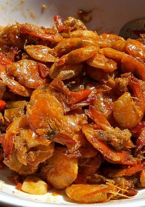 Foto resep Tumis udang pedas