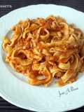 Tallarines de masa fresca con salsa de cola de toro