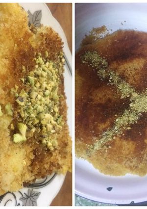 صورة لوصفة كنافة القشطة الكريمية