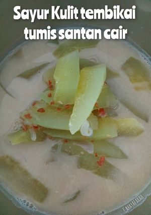 Gambar Sayur kulit tembikai tumis santan cair