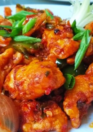 चिकन शेज़वान स्टाइल (Chicken Schezwan style recipe in hindi) रेसिपी मुख्य फोटो