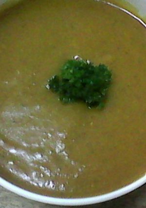 A picture of Roasted Butternut Squash Soup.