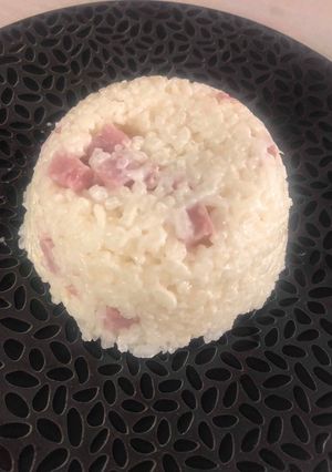Une photo de Risotto dès de jambon Parmesan