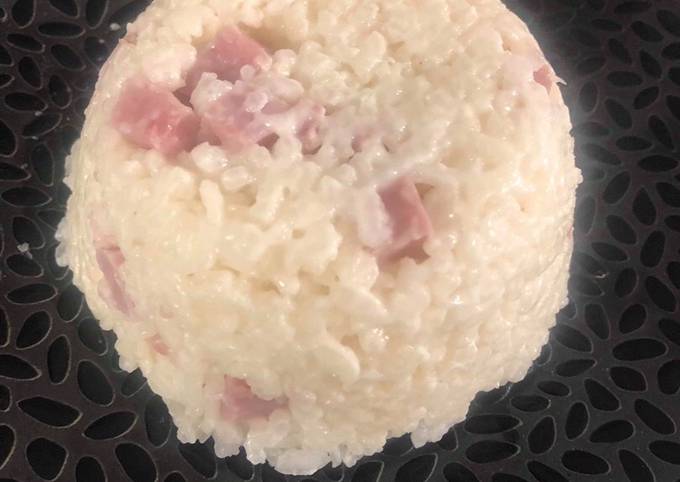 Risotto dès de jambon Parmesan