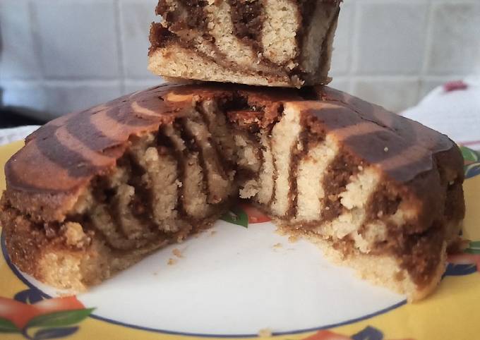 Coffee marble cake