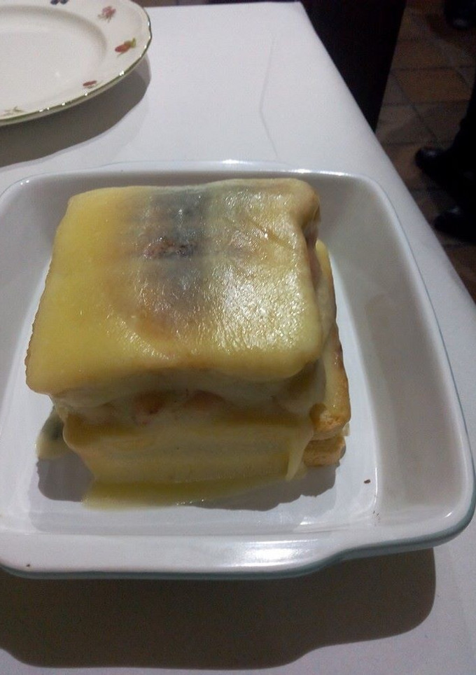 Una foto de Sándwich croque- monsieur