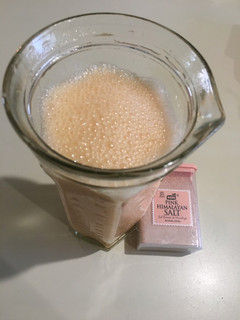 Una foto de Batido de Papaya-Almendras-Sal Himalaya (smoothie)