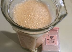 Una foto de Batido de Papaya-Almendras-Sal Himalaya (smoothie)