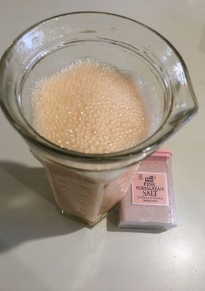 Una foto de Batido de Papaya-Almendras-Sal Himalaya (smoothie)