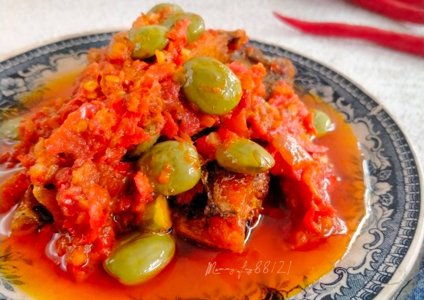 Sambal Pete Ikan Asin Tenggiri