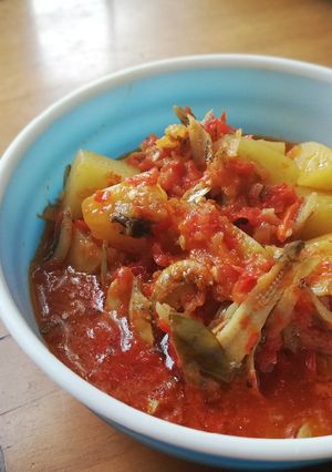 Foto resep Kentang Teri Kuah Pedas