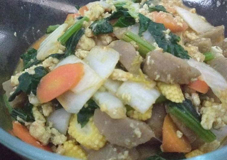 Resep Capcay kuah nyemek Lezat