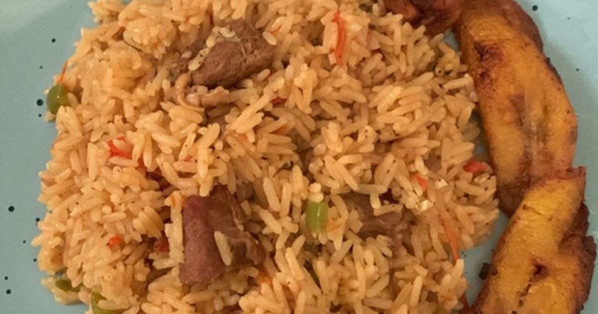 Sauté Goat Meat Rice Recipe by mrs zaynnab - Cookpad
