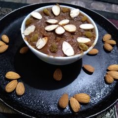 Chestnut flour halwa A picture of Chestnut flour halwa.