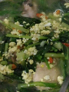 Foto resep Sayur sawi kuah campur telur dan ayam