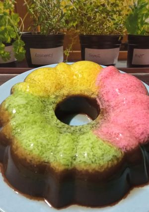 Foto resep Puding Lumut Pelangi
