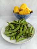 Edamame dan Jagung Rebus