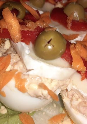 Una foto de Huevos rellenos a mi estilo