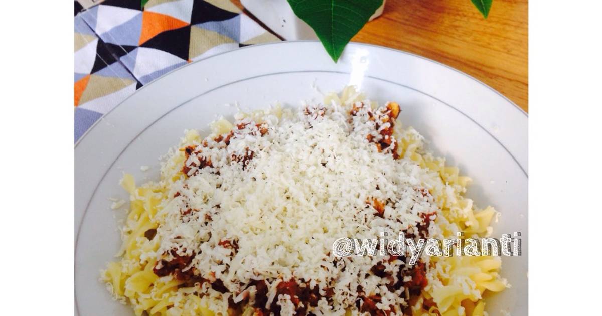 Resep Fusilli Bolognese oleh Widya Arianti Cookpad