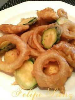 Una foto de Verduras en tempura
