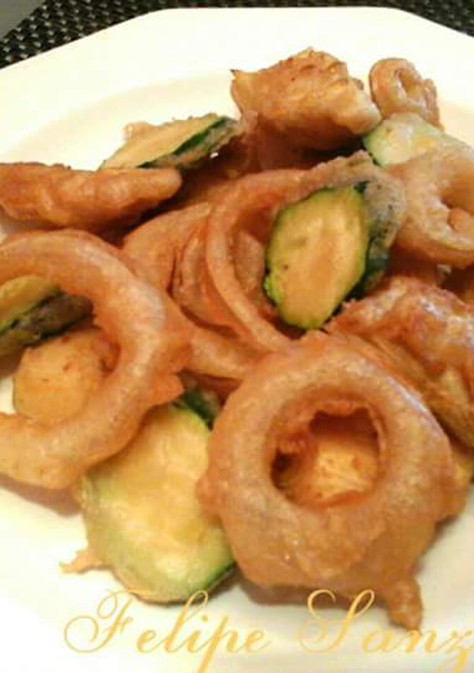 Una foto de Verduras en tempura